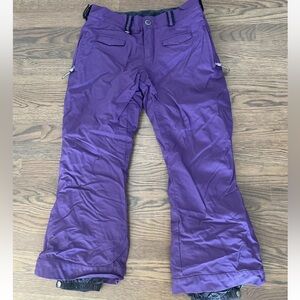 Girl’s Kid’s BONFIRE Luna Ski Snowboard Pants-Purple-Large